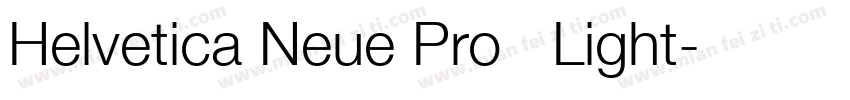 Helvetica Neue Pro   Light字体转换